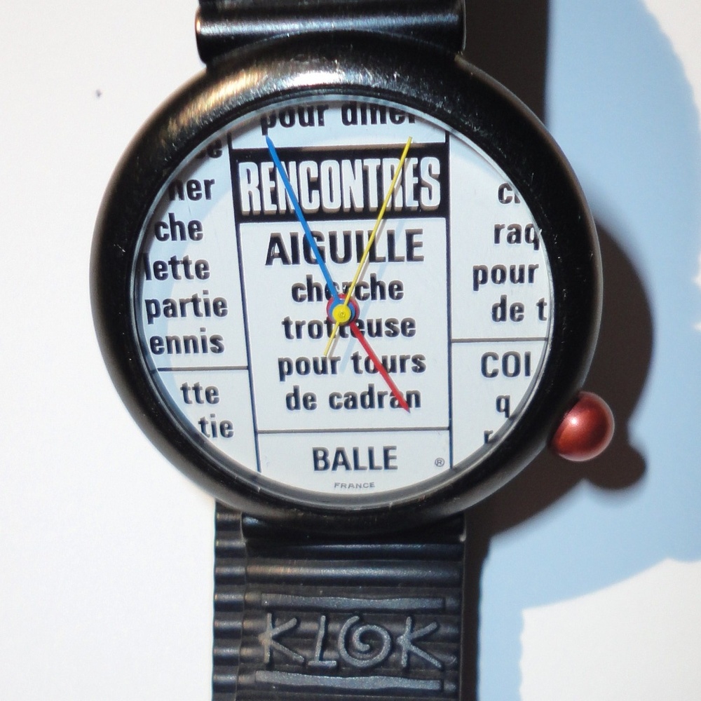 ALAIN SILBERSTEIN VINTAGE DESIGNER KLOK WATCH